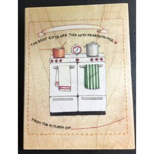 From The Kitchen Of Vintage Kitchen Rubber Stamp All Night Media